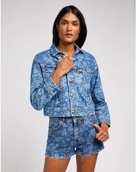 Lee Jeans - Damen Oberbekleidung Und Jacken 112349588 Gezuchteter Reiter Tropischer Denim - Lyst