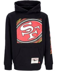 Mitchell &amp; Ness - Sudadera Con Capucha Para Hombre Nfl Big Face 7.0 Sudadera Con Capucha Saf49E Negro - Lyst