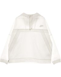 Nike - Coupe-Vent Amovible Pour Femme W Sportswear Jacket Anorak Trpnt Earth Day Blanc/Blanc - Lyst