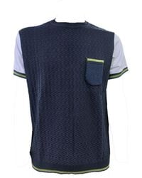 Bob - Rundhalsausschnitt Mit Blauer Tasche P24Peg - Lyst