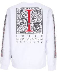 Iuter - Mediolanum Crewneck Sudadera Ligera Con Cuello Redondo Para Hombre Blanco - Lyst
