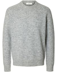 SELECTED - Pullover Rai Ls Knit Crew Hals - Lyst