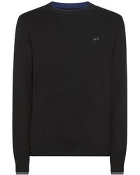 Sun 68 - Ronde Dubbel Rib Double Rib Double Edge Collo E Sleeve K43106 11 Nero - Lyst