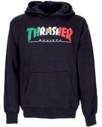 Thrasher - Herenhoodie Mexico Hoodie Zwart - Lyst