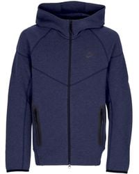 Nike - Lightweight Hooded Zip Sweatshirt Tech Fleece Full-Zip Windrunner Hoodie Obsidian Heather - Lyst