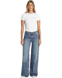 Guess - Jeans Femme Jambe Large - Lyst