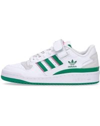adidas - Chaussures Femme Forum Low W Cloud Blanc/Vert/Rose Lucide - Lyst