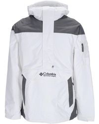 Columbia - Veste Pull-Over Pour Hommes Challenger Pullover Blanc/Gris Ville - Lyst