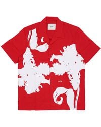 Arte' - Shirt Sleeve Short Big Flower Shirt - Lyst