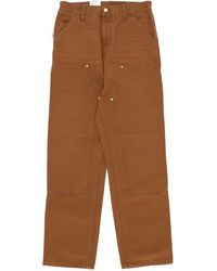 Carhartt - Jeans Hombre Pantalon Doble Rodilla Deep H Marron Lona Envejecida - Lyst