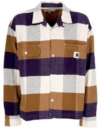Carhartt - Damesshirt Met Lange Mouwen L/S Lyman Shirt Lyman Geruit/Cassis - Lyst