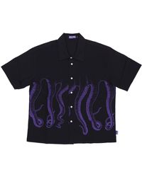 Octopus - Camisa De Manga Corta Para Hombre Outline Shirt Negro/Morado - Lyst