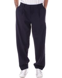 Emporio Armani - Blauwe Broek - Lyst
