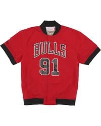 Mitchell &amp; Ness - Nba Off Court Warm Up Jacket No 91 Dennis Rodman Chibul - Lyst