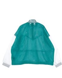 Nike - Trainingsjack W Sportswear Tech Pack Jack Geweven Mesh Neptune Groen/Wit/Zwart - Lyst