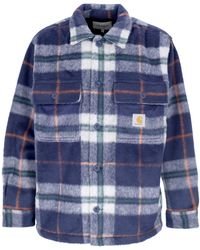 Carhartt - Manning Hemd Manning Karo/Enzian/Wachs - Lyst