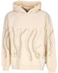 Octopus - Outline Hoodie Creme Sweat-Shirt A Capuche Leger Pour Hommes - Lyst