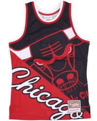 Mitchell &amp; Ness - Camiseta Sin Mangas Para Hombre Tipo Baloncesto Nba Big Face Fashion Tank 5.0 Hardwood Classics Chibul - Lyst