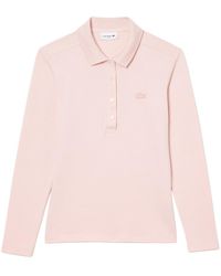Lacoste - T-Shirt En Polo Rosa - Lyst