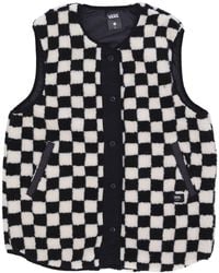 Vans - Mouwloos W Mason Omkeerbaar Vest Voor Zwart Schaakbord - Lyst