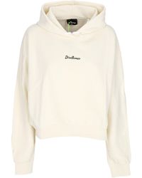 DISCLAIMER - Short Hoodie W Logo Crop Hoodie Milk/St. Schwarz - Lyst