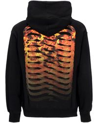 Propaganda - Ribs Hell Hoodie Zwart Lichtgewicht Herensweatshirt Met Capuchon - Lyst