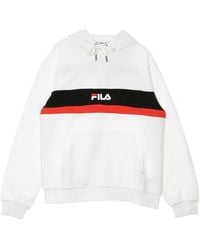 Fila - Radomir Hoody Herenhoodie Helderwit/Zwart/True - Lyst