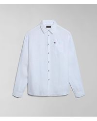 Napapijri - Hemden Mann G-Linen Ls Np0A4Hq2 Anhang - Lyst