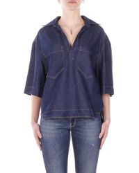 Dondup - Blauwe Hemden - Lyst