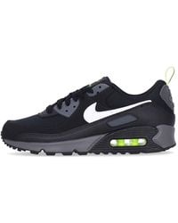 Nike - Chaussure Basse Air Max 90 Pour Homme Noir/Blanc/Volt/Gris Fer - Lyst