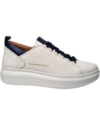 Alexander Smith - Chaussures Pour Hommes Wembley Homme-Bleu Blanc - Lyst