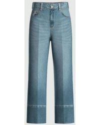 Marella - Jeans Bijgesneden Vrouw Blauwe Jeans - Lyst