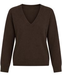 Akep - Soft Nina Sweater A V Neckline - Lyst