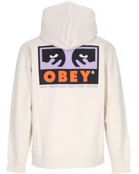 Obey - Subvert Premium Kapuzen-Fleece-Hoodie Fur Herren, Ungebleicht - Lyst