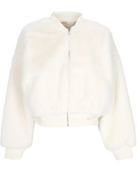 Nike - Fur W Sportswear Reversible Faux Fur Bomber - Lyst