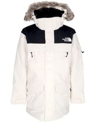 The North Face - Veste Longue Mcmurdo 2 Gardenia Blanc/Noir Pour Hommes - Lyst