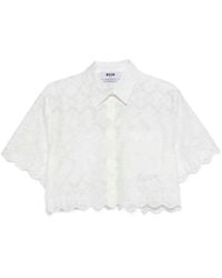 MSGM - Chemises Blanches - Lyst