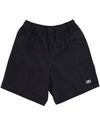 Obey - Easy Relaxed Twill Short Korte Broek Zwart - Lyst