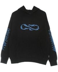 Propaganda - Lichtgewicht Herensweatshirt Met Capuchon Wire Hoodie Zwart/Blauw - Lyst