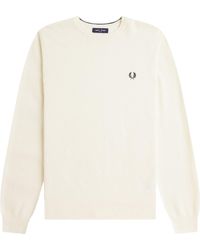 Fred Perry - Sweaters Cream - Lyst