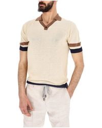 Peserico - Pure Cotton Knit Polo Shirt - Lyst