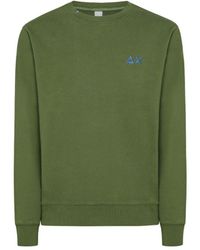 Sun 68 - Crew Neck Sweatshirt Verdone F34103 - Lyst