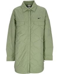 Nike - Coach Jacket W Sportswear Essentials Quilted Trench Oil - Lyst