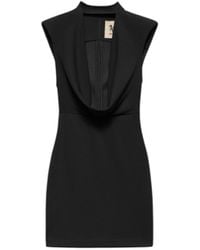 Aniye By - Kurzes Kleid Sienna Frau Mit Jabot - Lyst