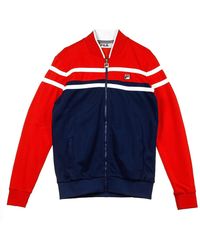 Fila - Hoodies & Sweatvesten ,Blauw ,Track Jasaso Kleur - Lyst