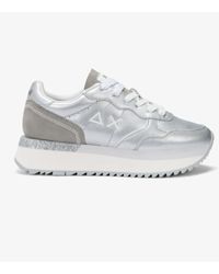 Sun 68 - Big Ally Leather Sneakers - Lyst