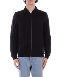 Fred Perry - Sweatshirt J1328 102 Fp Zip Through Collared Sweats - Lyst