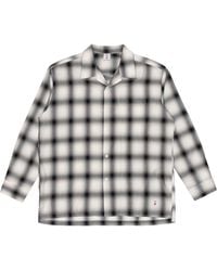 Edwin - Shirt Open Kraag Japan Bruin/Grijs - Lyst