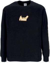 Huf - 'Crewneck Sweatshirt Italicized Crewneck - Lyst