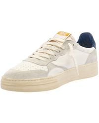 4b12 - Herren Leder Sneaker Hyper Blau - Lyst
